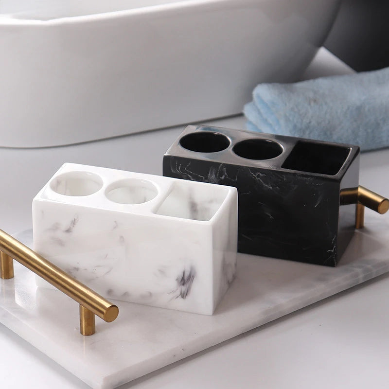 YevEra™ | Marble Toothbrush Stand