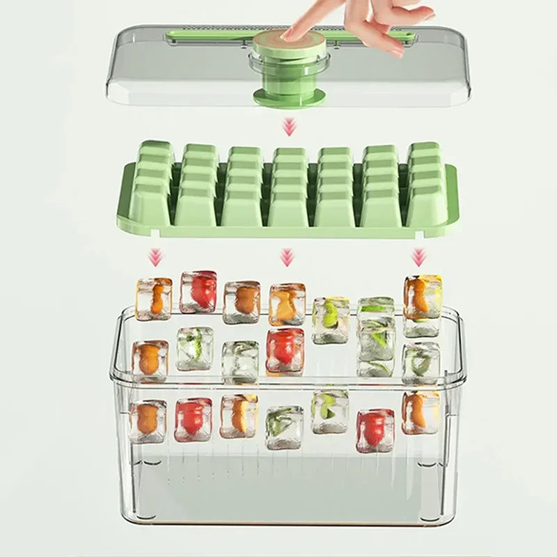 YevEra™ | Press-and-Store Ice Cube Tray