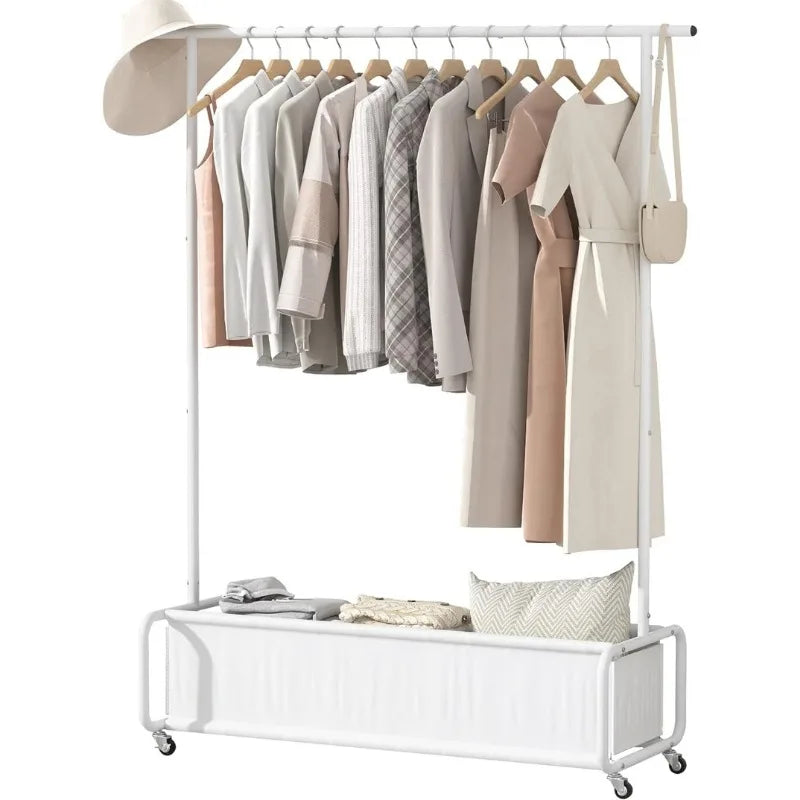 YevEra™ | Rolling Clothes Rack with Bag